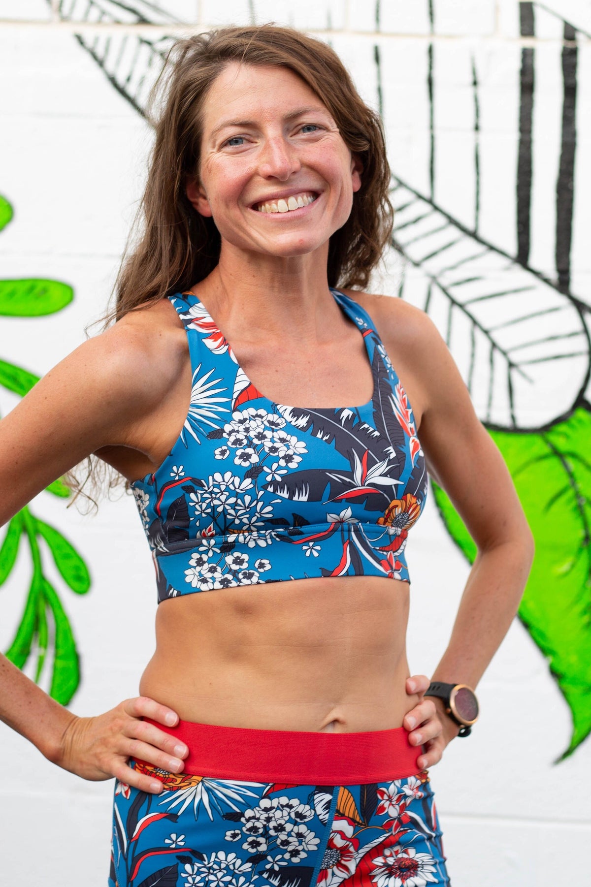Shannon Run Bra (tropical) -- FINAL SALE