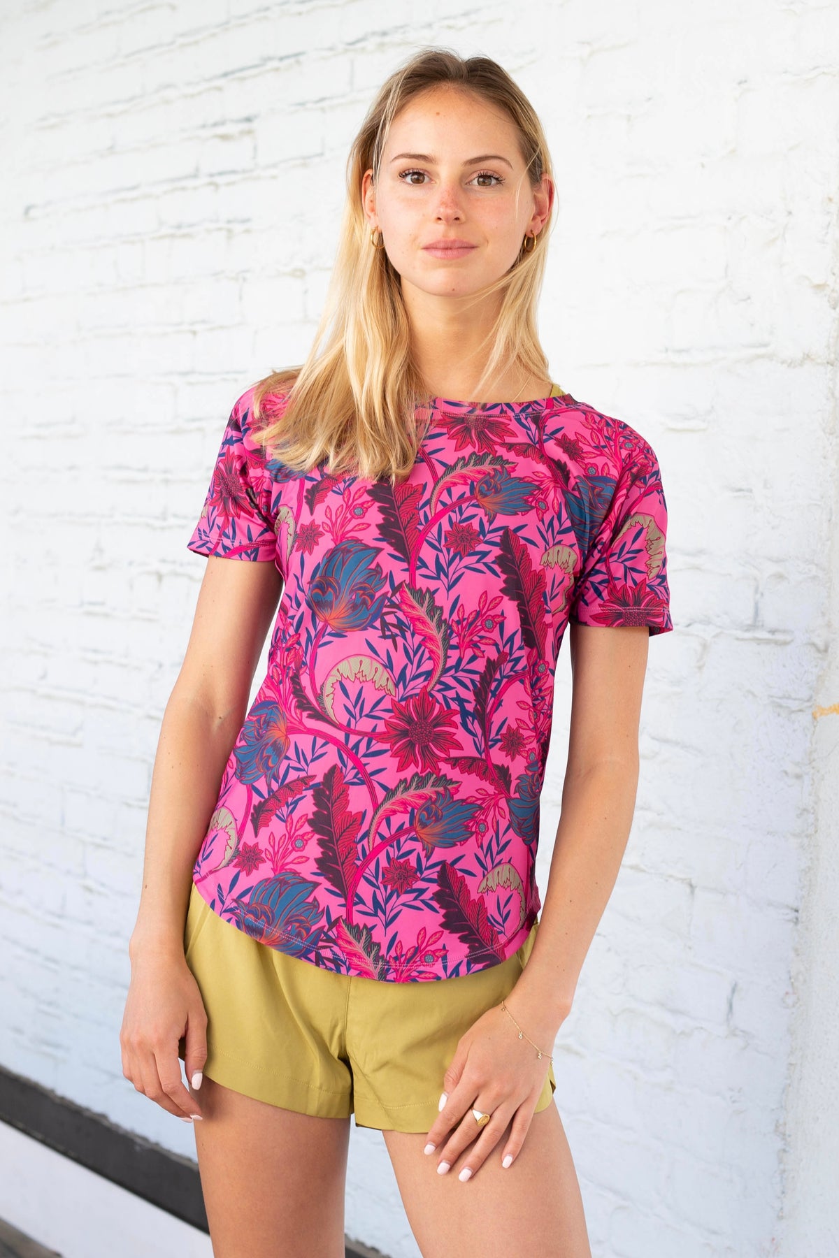 Oakland Short Sleeve (pink print)