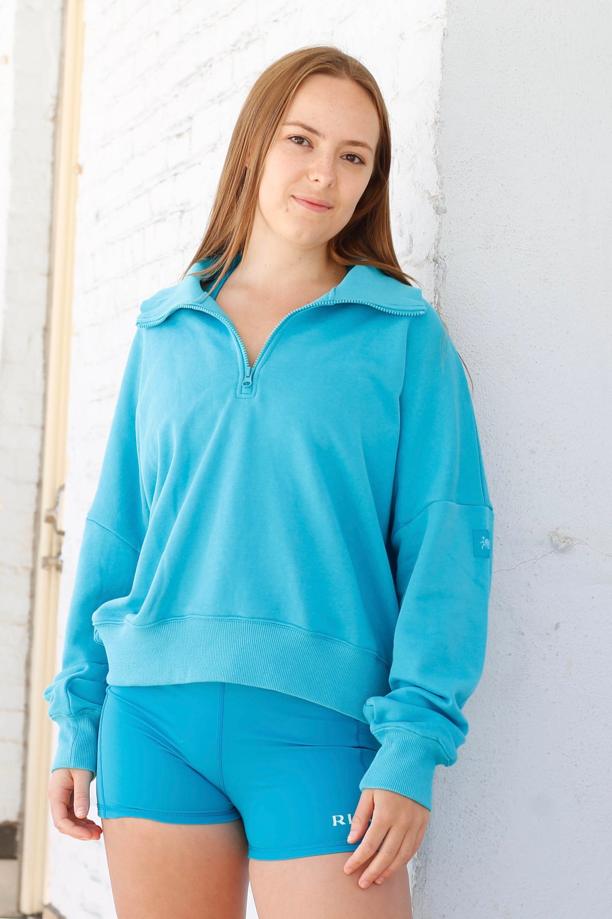 Montour Half Zip Sweatshirt (malibu blue)