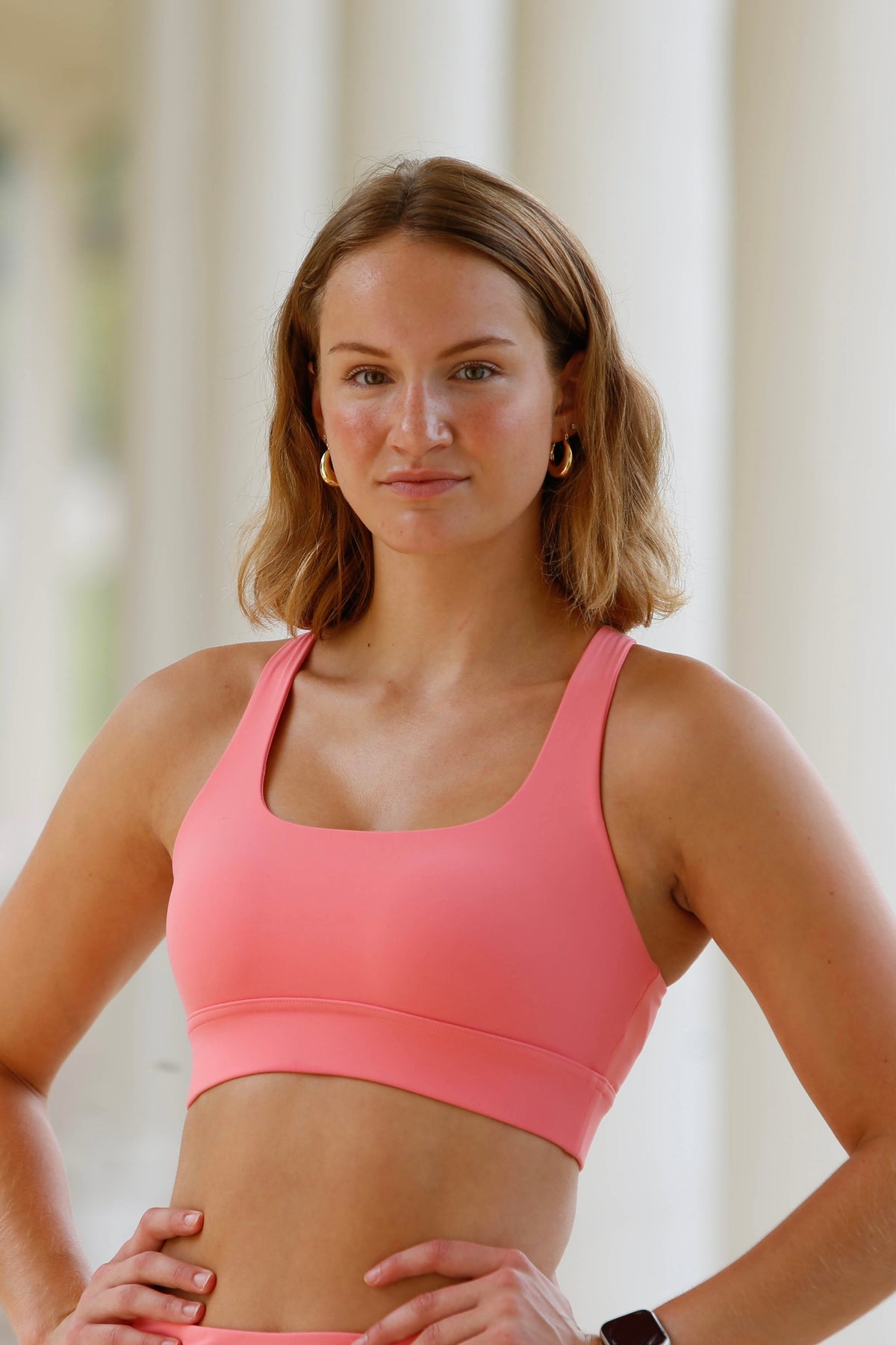 Shannon Run Bra (FeelSoft™ strawberry crème) - Relay Active