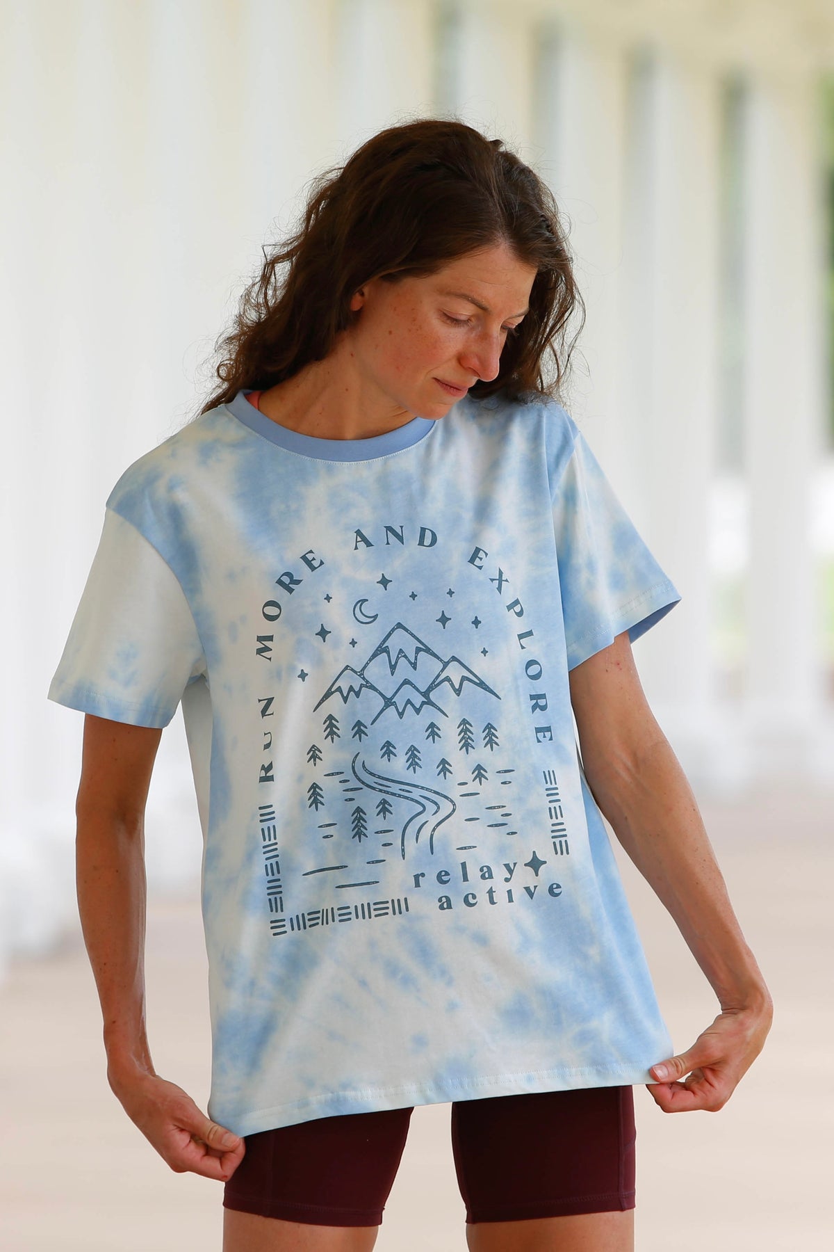RLY Relaxed Tee (&quot;Run More and Explore&quot;)