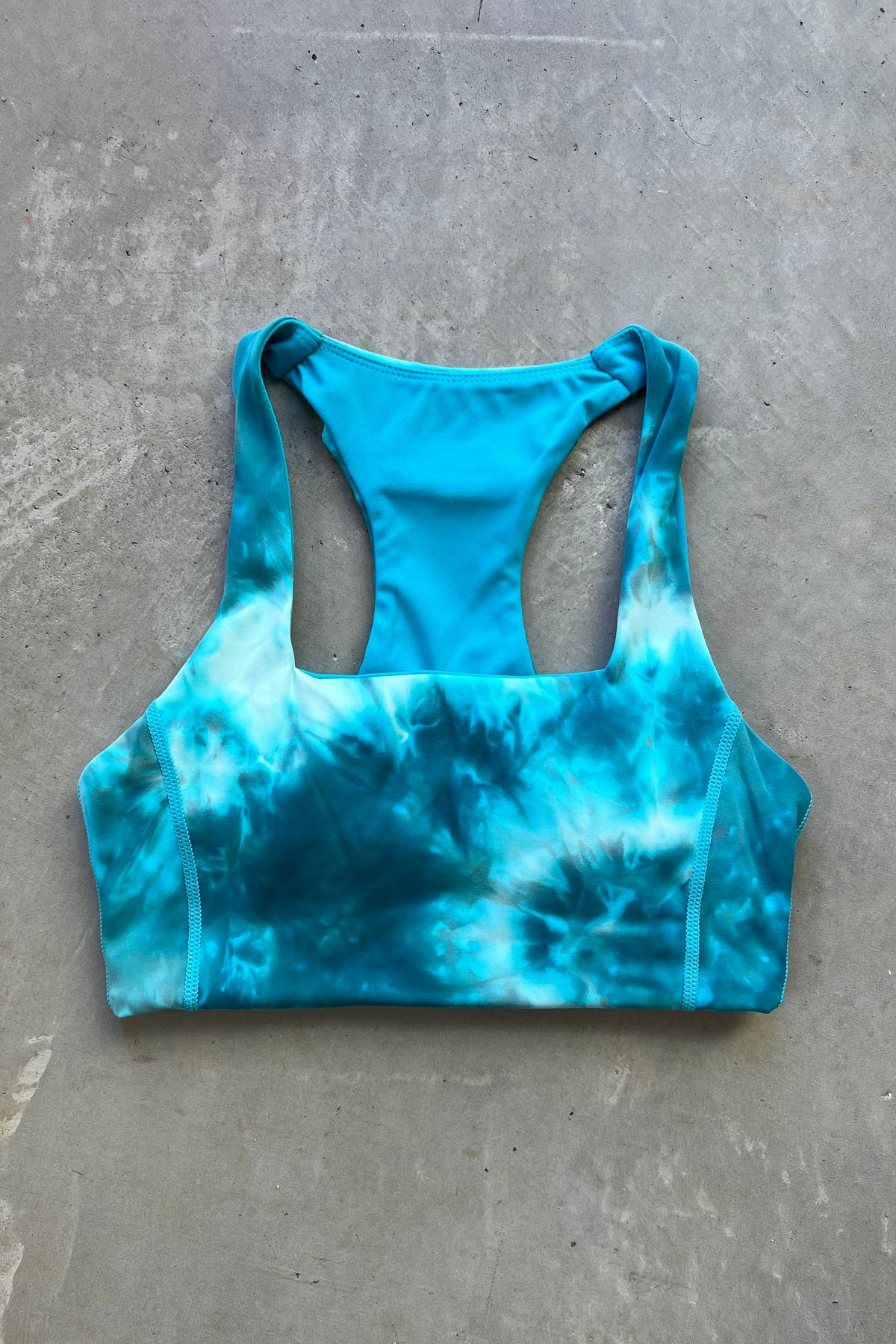 Cleo Pocket Bra (lagoon tie-dye)